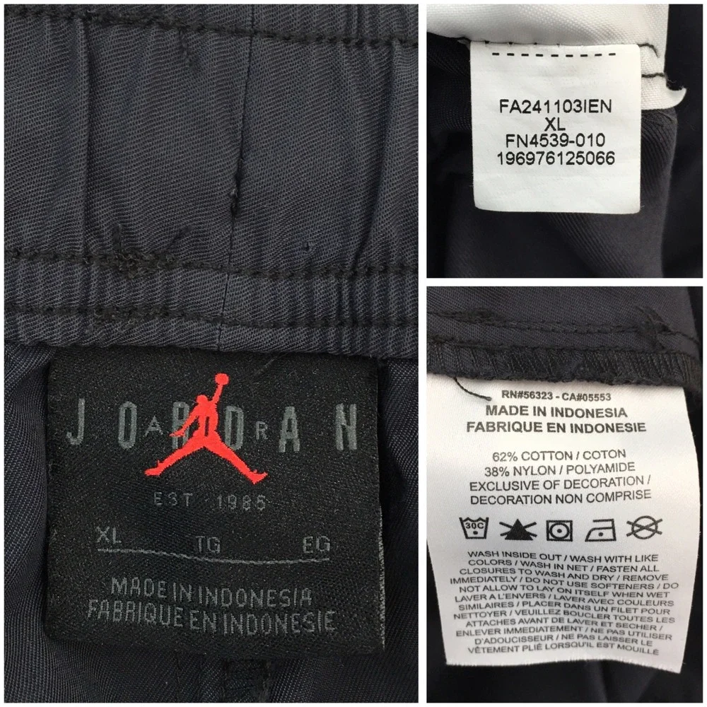 Jordan Mens Essentials Woven‎ Cargo Pants Cotton Athletic XL FN4539-010